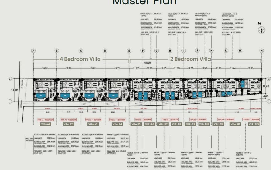 Site plan – Celest Villas