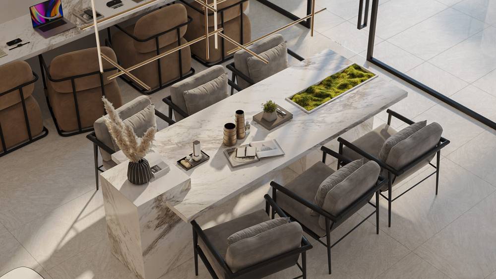 Gallery White Palm#