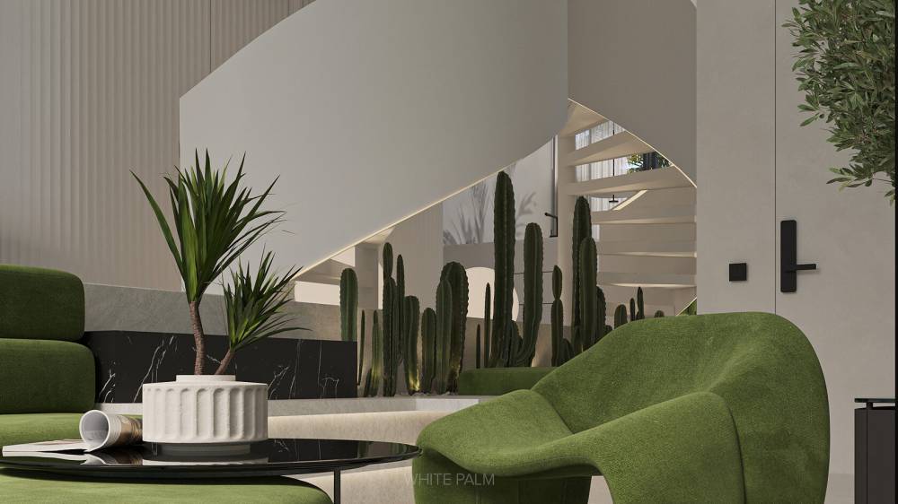 Interior design – White Palm#