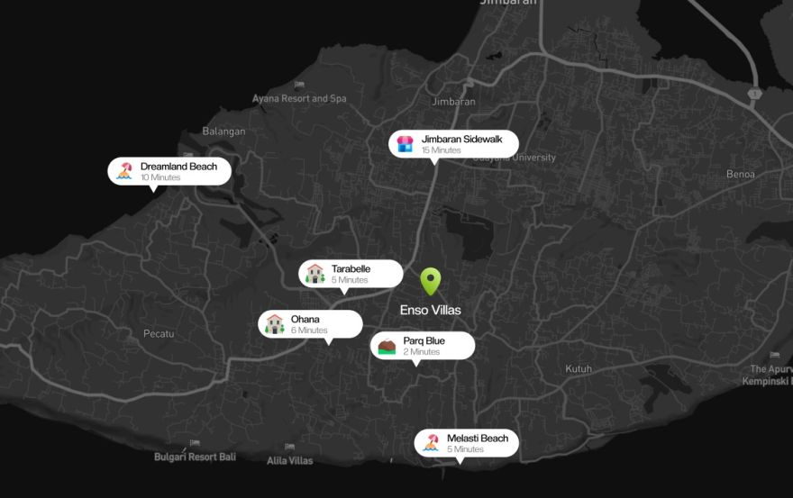 Site plan – ENSO Villas