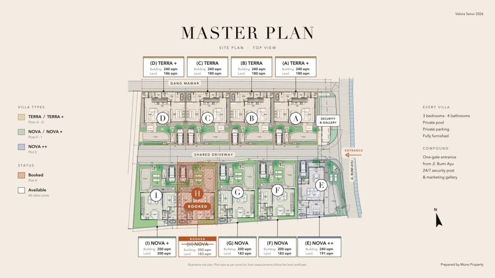 General plan – Valora Sanur#