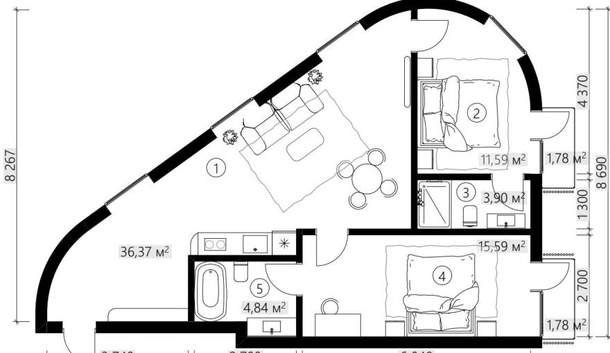 Plans Mango Village Apartment