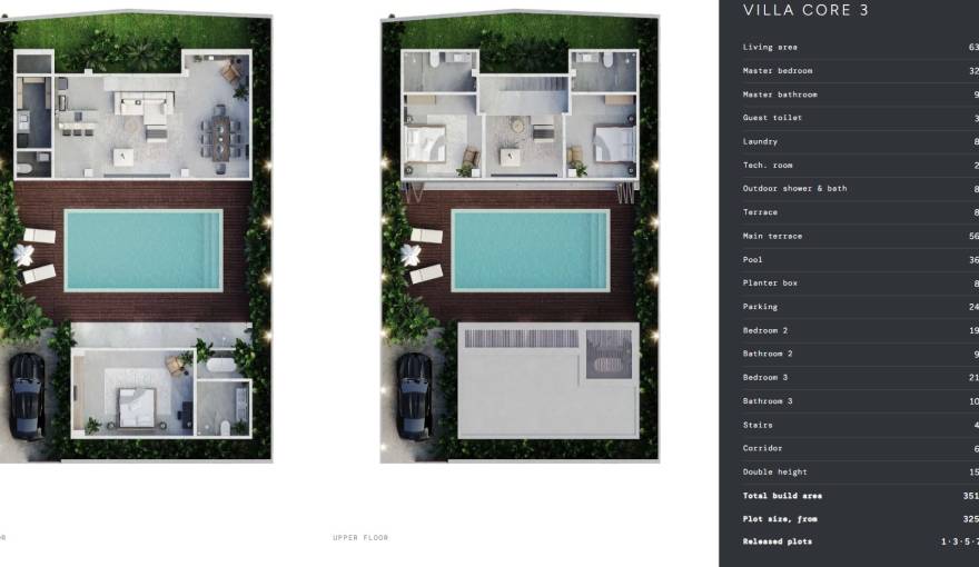 Plans Core Villas