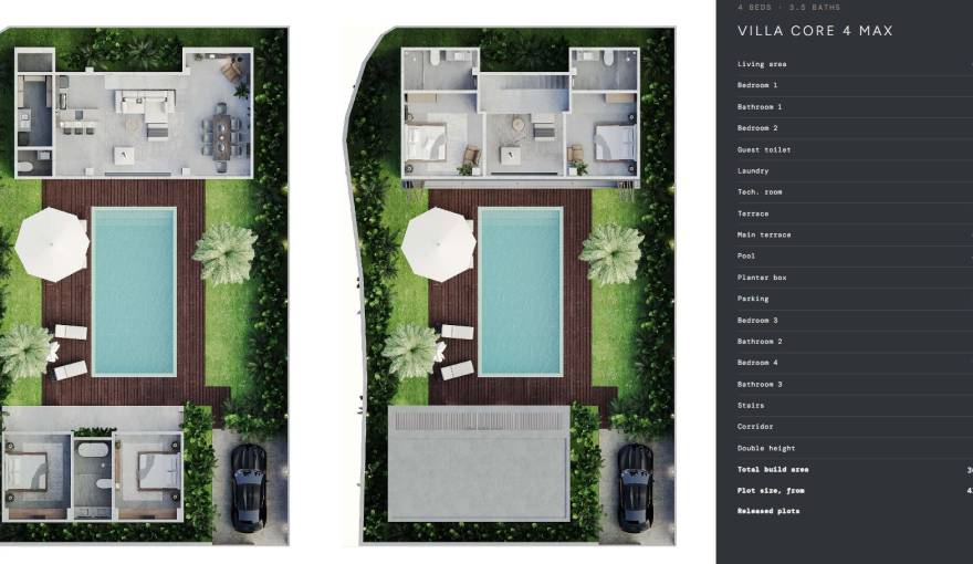 Plans Core Villas