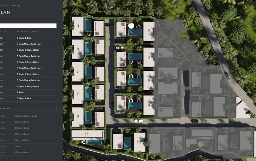 Site plan – Core Villas