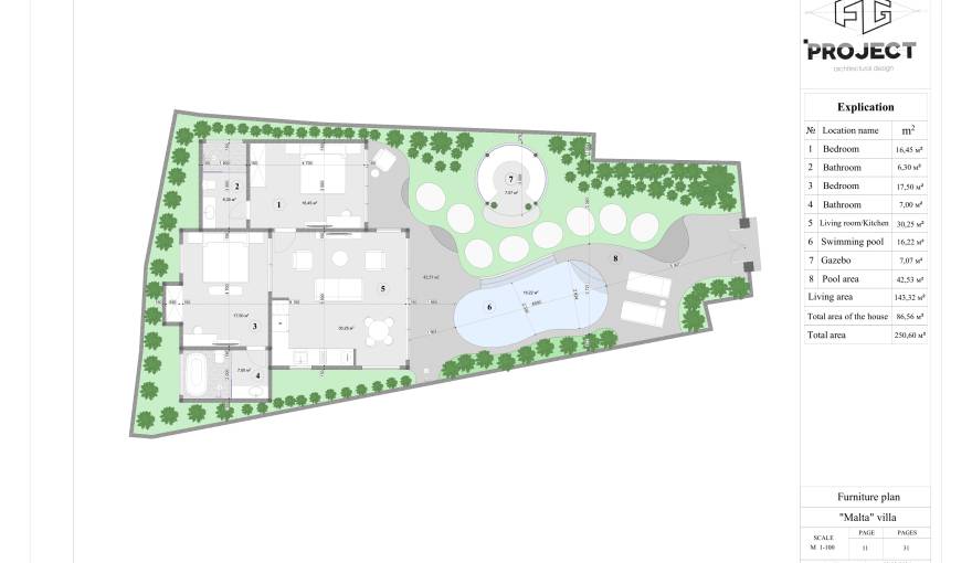 Plans Villa «Malta»