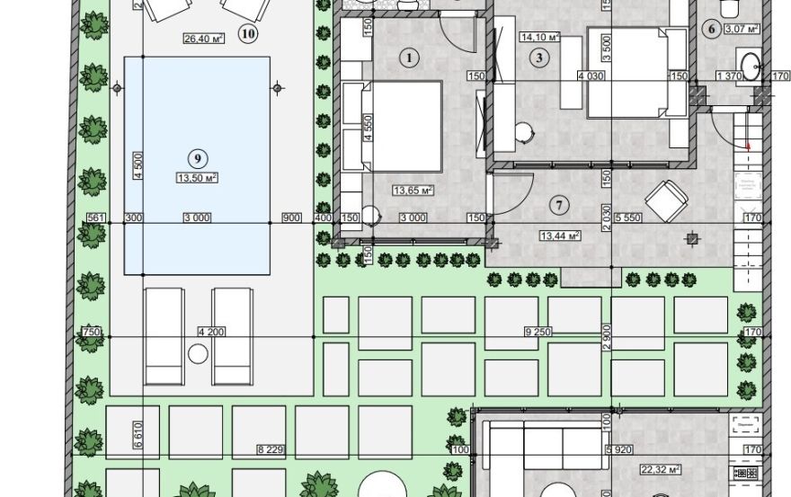 Site plan – Villa «Milla»