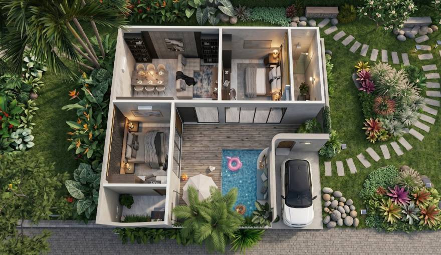 Plans Kerobokan Residence