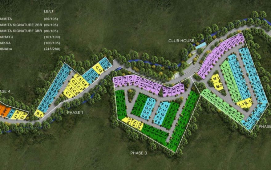 Site plan – Damara Village Jimbaran Hijau