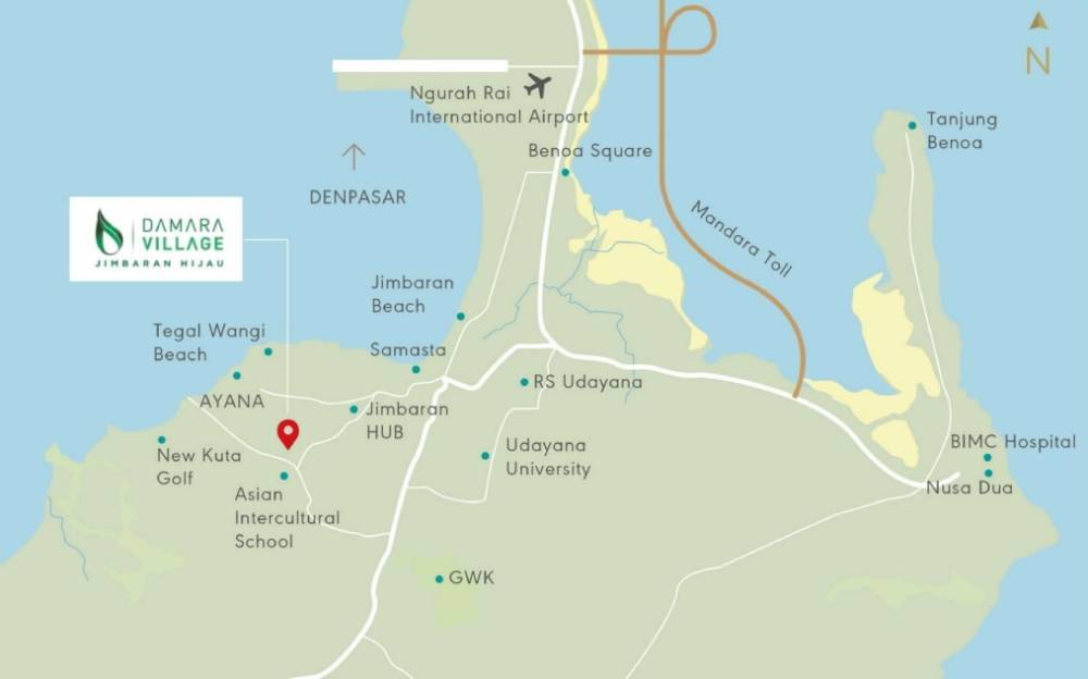 General plan – Damara Village Jimbaran Hijau#