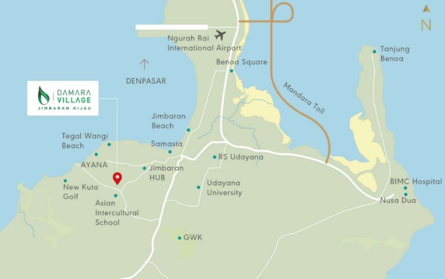 Site plan – Damara Village Jimbaran Hijau