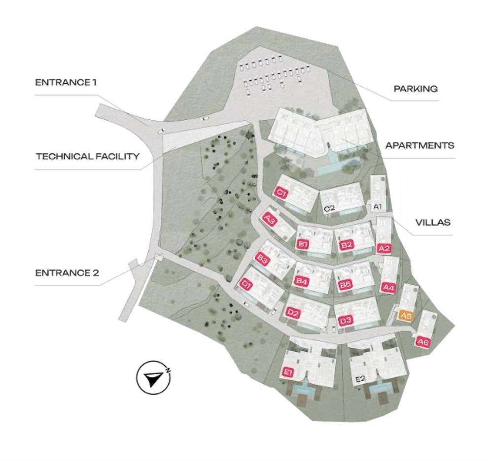 General plan – Melasti Villas#