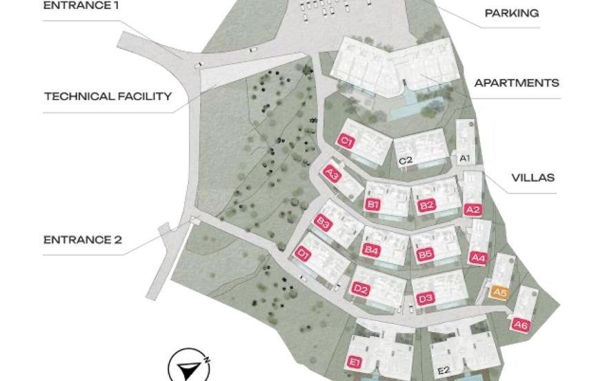 Site plan – Melasti Villas