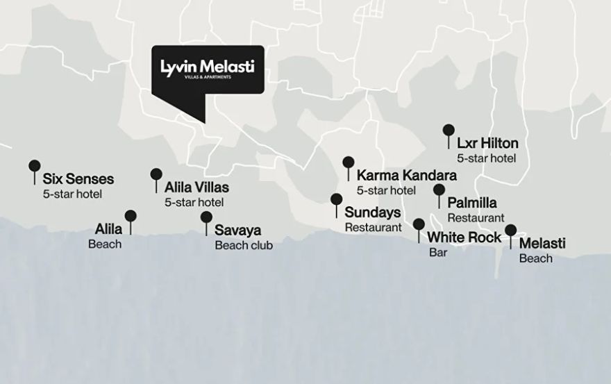 Site plan – Melasti Villas