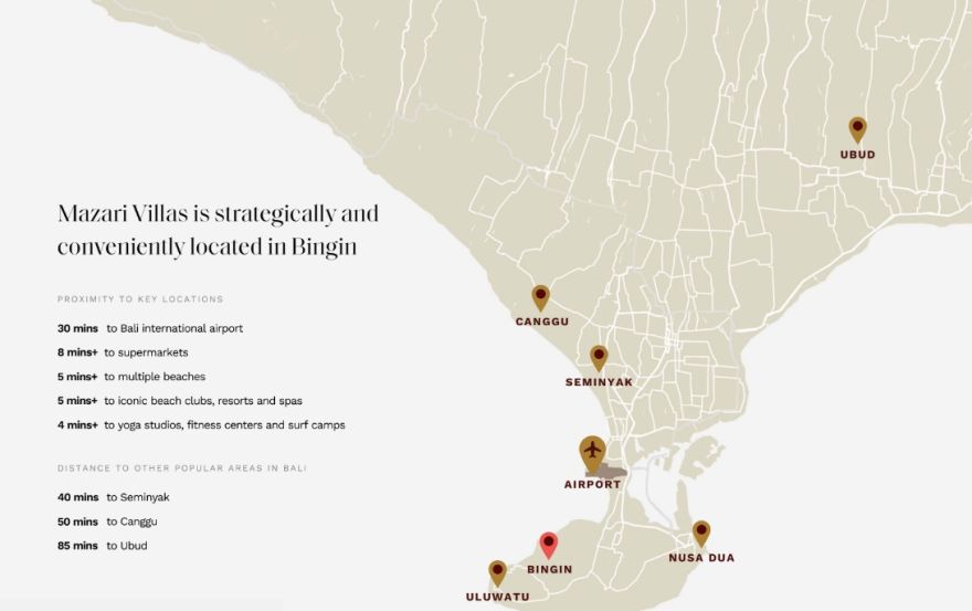 Site plan – Mazari Villas