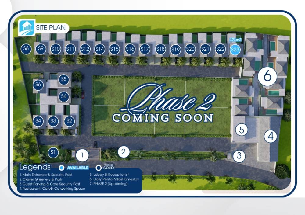 General plan – Samani Villa Pecatu#