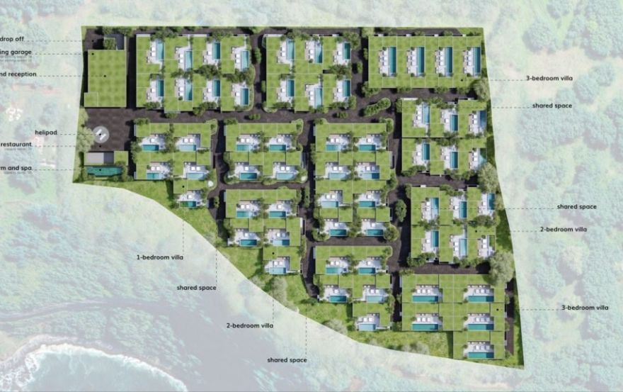 Site plan – Virgin Oasis