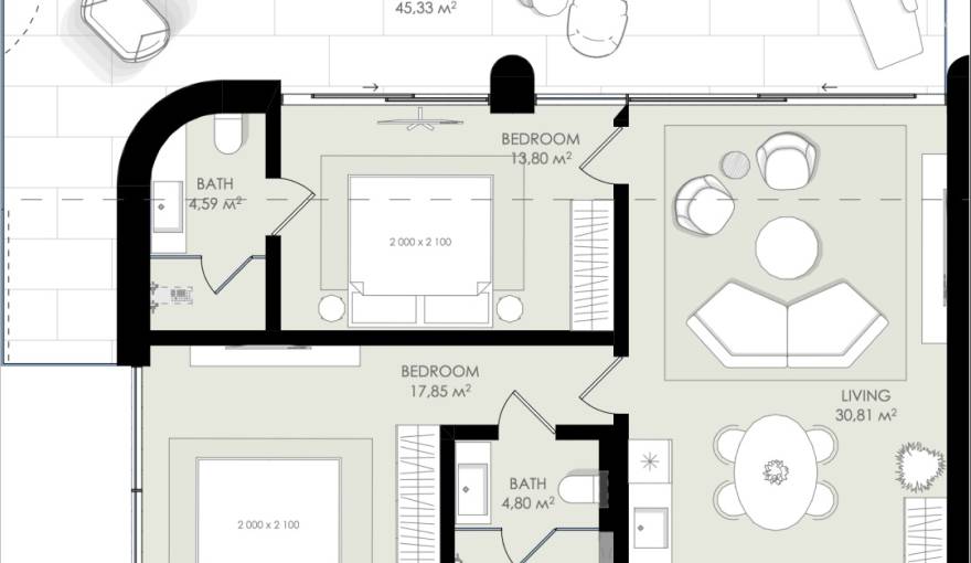 Plans Oceaniq Nusa Dua Apartments 2
