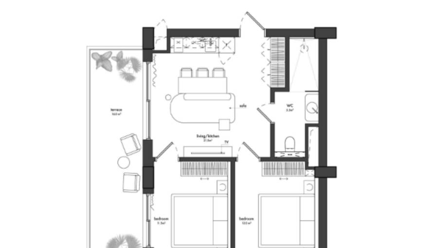 Plans PGD Aparthotel