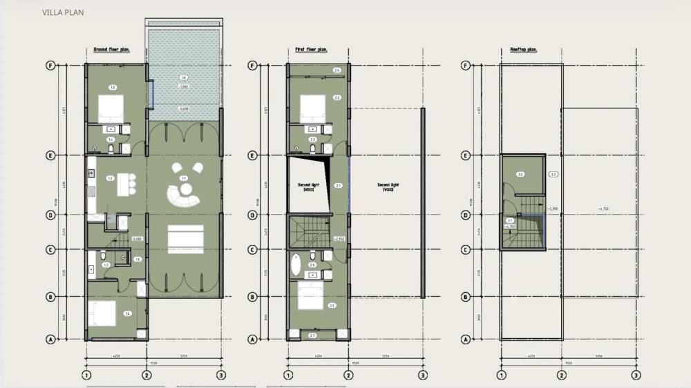 General plan – Concrete Cube Villa#