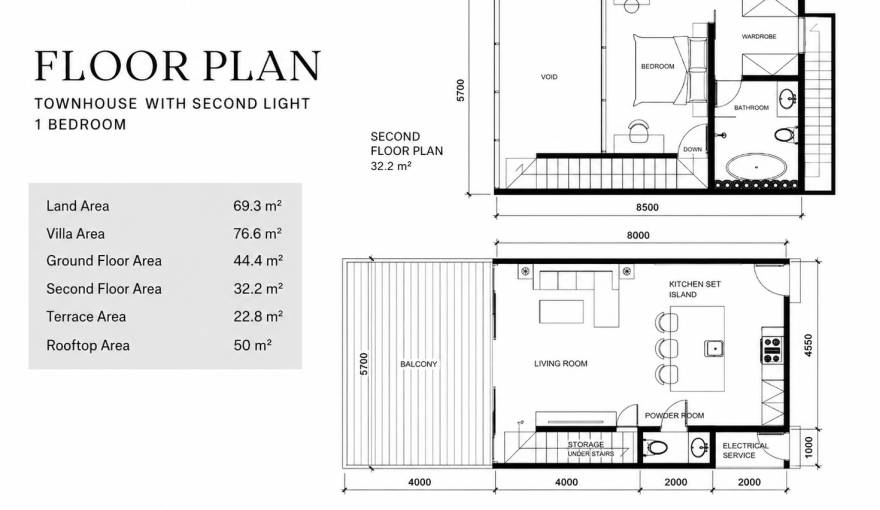 Plans Riverside Ubud
