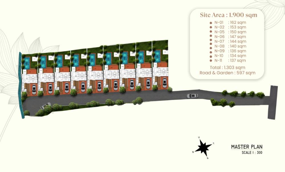 General plan – Najaa Padma Ubud#