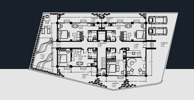 General plan – Apart-hotel AVIATOR#