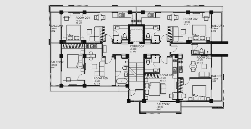 General plan – Apart-hotel AVIATOR#