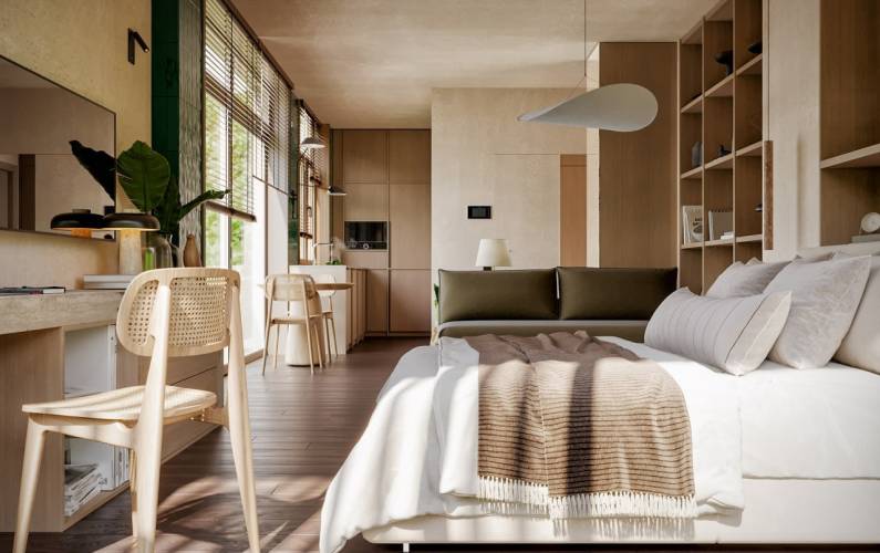 Interior design – Apart-hotel AVIATOR