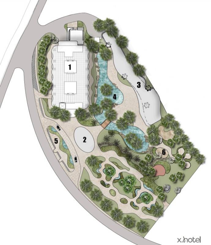 General plan – X Hotel#
