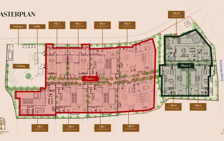 Site plan – The Sanctuary Ubud