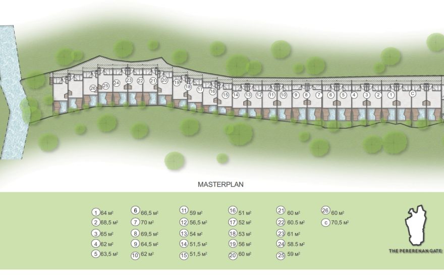Site plan – Pererenan Gate