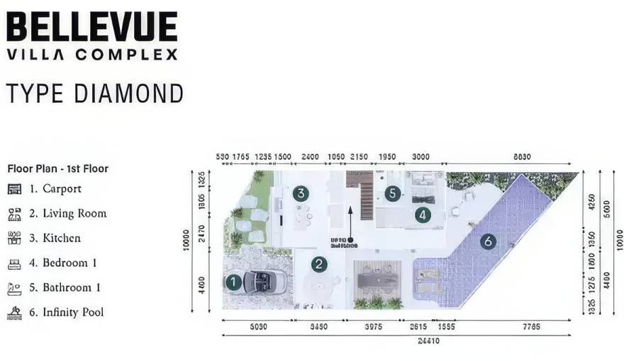 Plans Bellevue Villa Complex