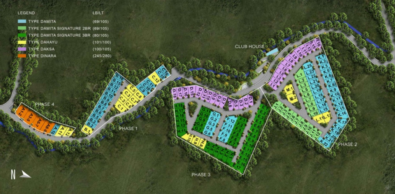 General plan – Damara Village Jimbaran Hijau